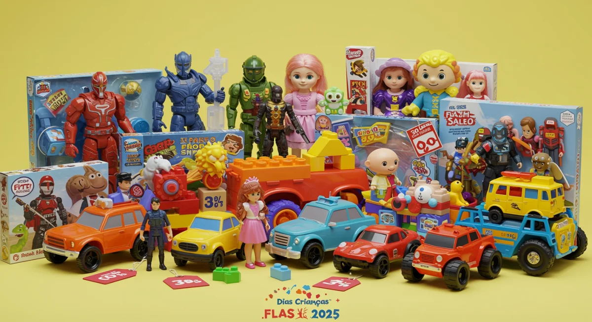 Ofertas Relâmpago de Brinquedos: Descontos de 38% para o Dia das Crianças 2025
