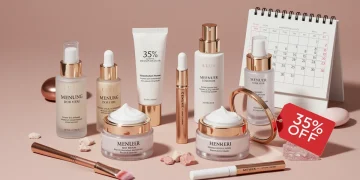 Achados Ouro: 6 Cosméticos Importados com 35% OFF em Abril/2025 Seleção de 6 cosméticos importados com 35% de desconto para abril de 2025, destacando produtos de skincare e maquiagem.