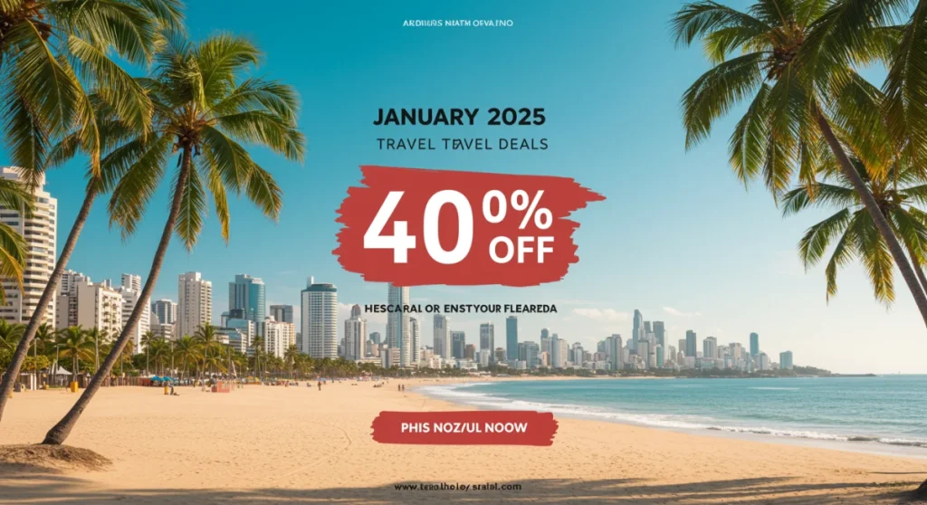 Ofertas Relâmpago de Viagens: Pacotes Nacionais com 40% de Desconto