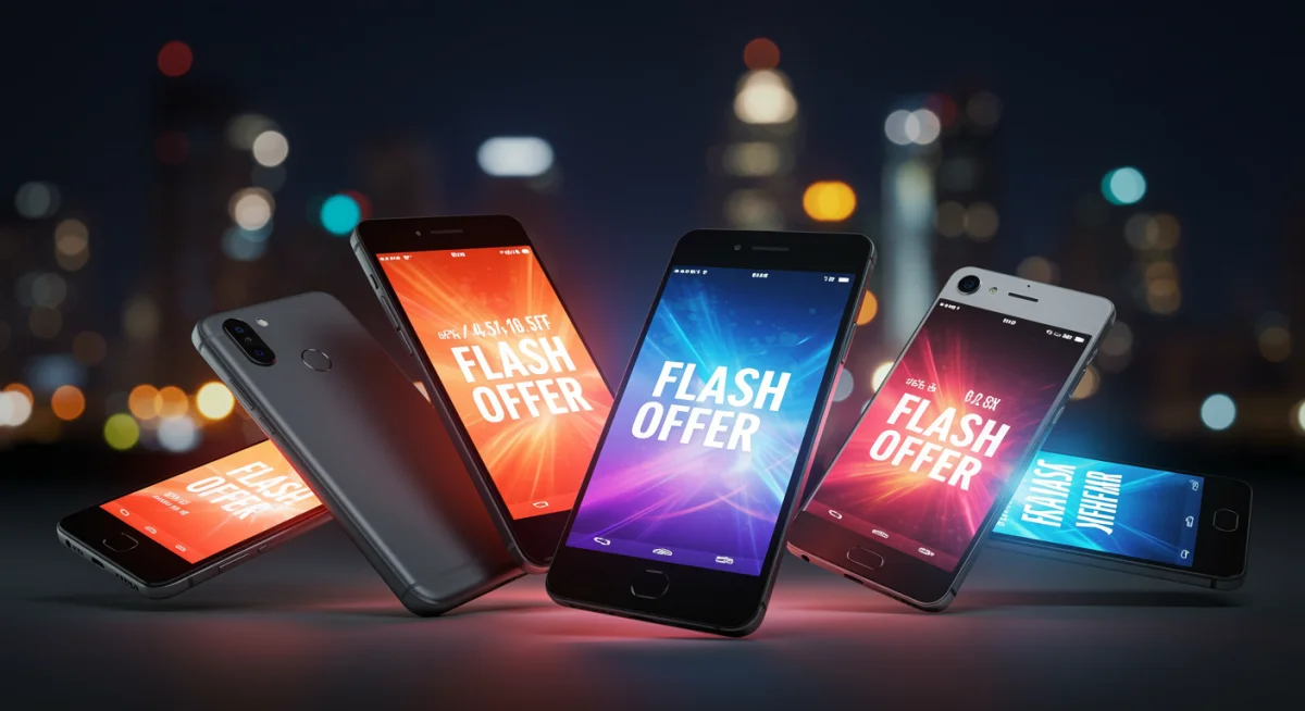 Comparativo 2025: As 4 Melhores Lojas com Ofertas Relâmpago de Celulares e Descontos Acima de 22%