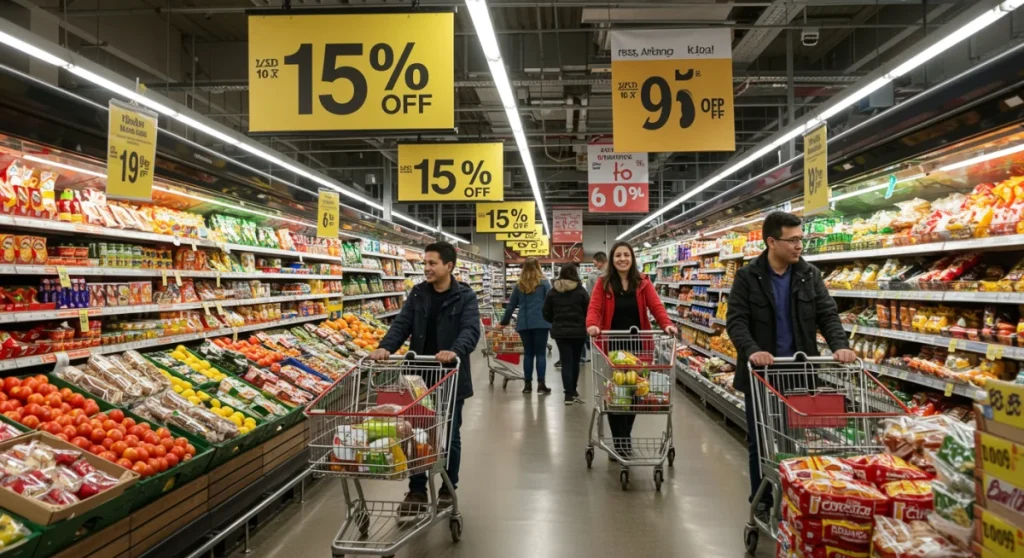 Ofertas Relâmpago Supermercado: 15% Off por 7 Dias
