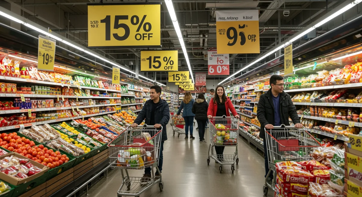 Ofertas Relâmpago Supermercado: 15% Off por 7 Dias