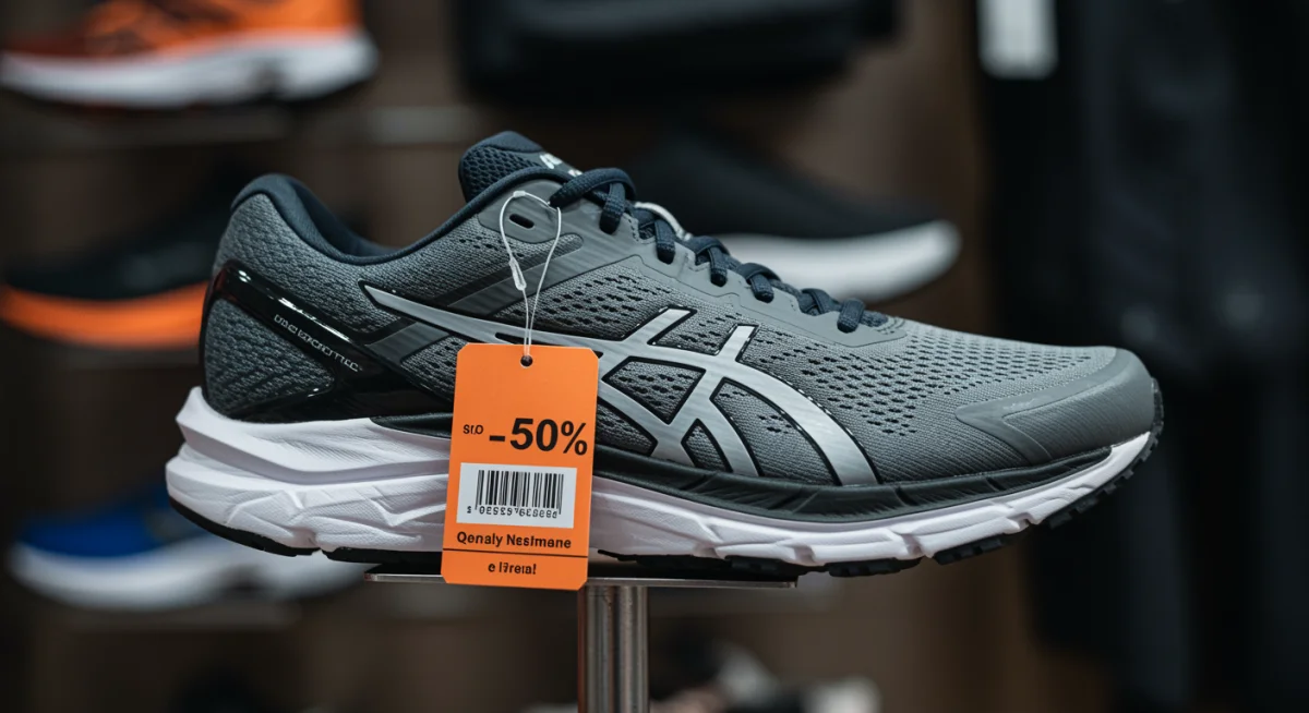 Tênis de corrida de alta performance em promoção com 42% de desconto durante a oferta relâmpago.